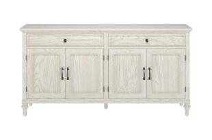 Custom Large Wood Buffet | 4-Doors with Beaded Inset | Ethan All