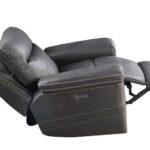 Coaster Wixom Charcoal Chair 603516PP | Glider recliner, Faux .