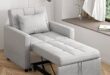 Chair Bed Sleeper, 3-in-1 Convertible Sofa Chair with Adjustable .