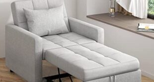 Chair Bed Sleeper, 3-in-1 Convertible Sofa Chair with Adjustable .