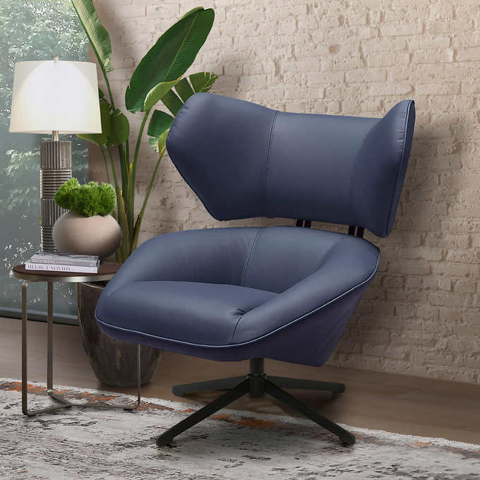 Electra Top Grain Leather Swivel Chair | Cost