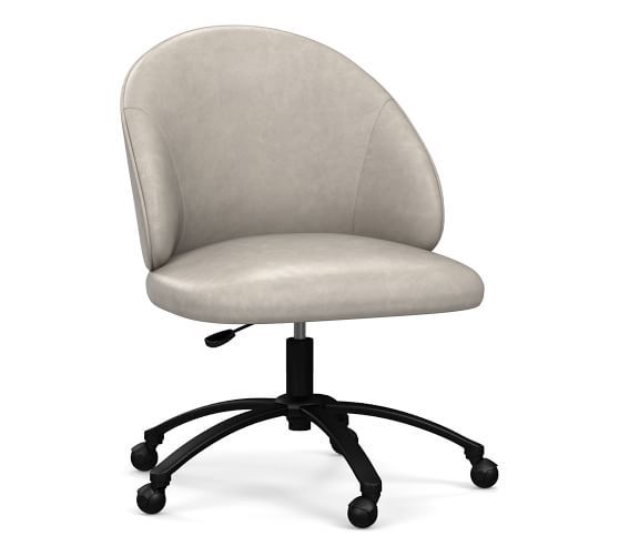 Ryker Leather Swivel Desk Chair | Most comfortable office chair .