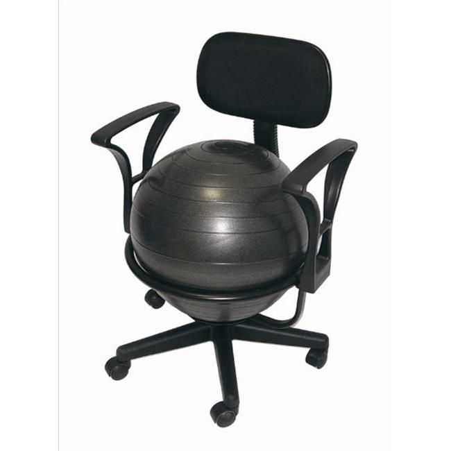 AGM Group 35955 Ball Chair Deluxe - Black Steel Structure | Ball .