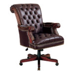 Calloway - Tufted Adjustable Height Office Chair - Brown Quick .