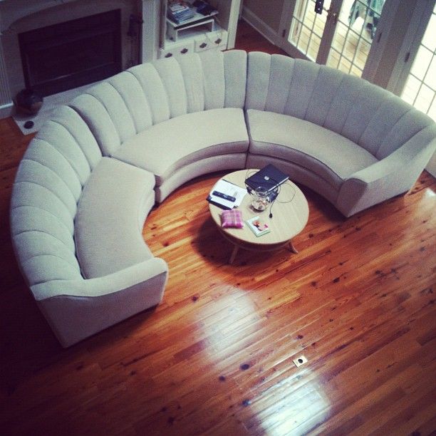 Cindy Crawford Half-Circle Couch :: CL Find for $400 | Circle sofa .