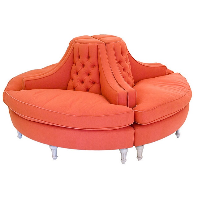 wannt it wed vintage round sofa | Round sofa, Couch and loveseat .