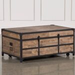 Cody Expandable Storage Trunk Coffee Table With Wheels | Living Spac
