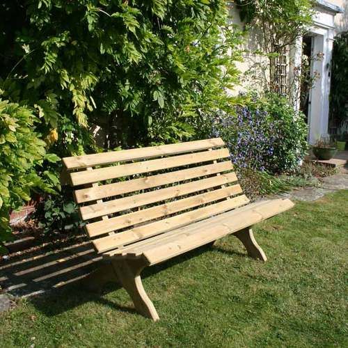 Lilly 3 Seat Outdoor Wooden Garden Bench | Wooden garden benches .
