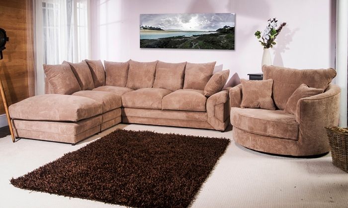 Corner Sofa And Swivel Chairs