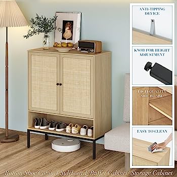 Amazon.com: Brafab Shoe Storage Cabinet with Adjustable Shelf, 5 .