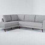Ginger Grey 2 Piece 110" Sectional With Left Arm Facing Corner .