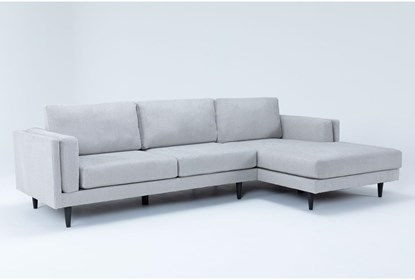 Aries Seal 117" 2 Piece Sectional with Right Arm Facing Chaise .