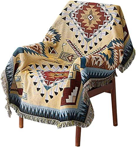 PHNAM Throw Blanket with Fringe for Couch Bed Decorative Cozy .