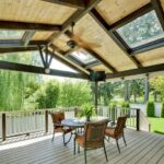 Covered deck expansion | Backyard spaces, Patio design, Pat