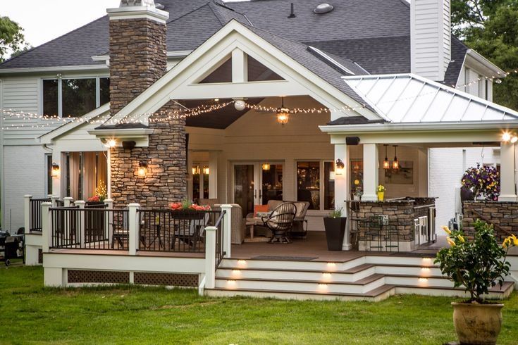 36 Simple Back Porch Ideas too Beautiful to Be Real | Dream house .