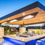 Custom Pool, Bold Architecture, Cantilevered Patio, Living .