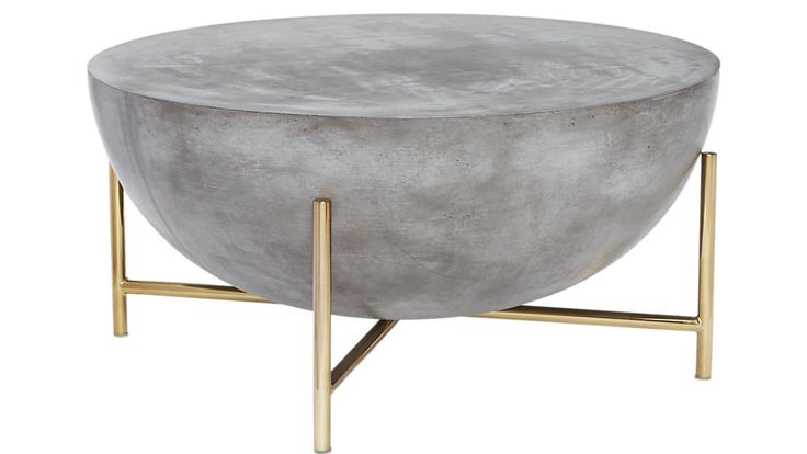 darbuka brass coffee table | Round coffee table modern, Concrete .
