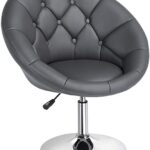 Yaheetech Swivel Accent Chair Height Adjustable Modern Round Back .