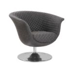 Autumn Dark Gray Swivel Chair | Grey swivel chairs, Swivel chair .