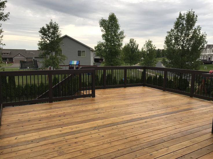 Sanded deck. Stain Pittsburgh paint natural cedar, behr solid .
