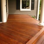 Stained Cedar Porch | All American Deck & Fencing | Cedar deck .