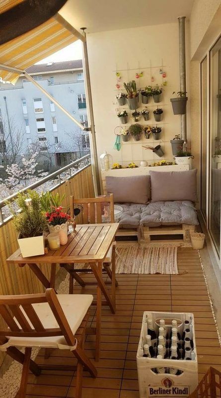 Wood Working Ideas | Small balcony design, Terrace decor .