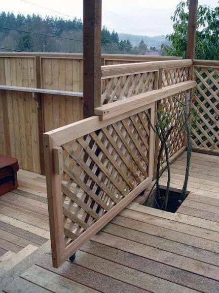 Top 50 Best Deck Gate Ideas - Backyard Designs | Deck gate .