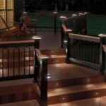 Composite deck with solar lights❤ | Deck railings, Recessed .