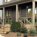 Front Porch Railing Ideas, Materials and More | Porch handrails .