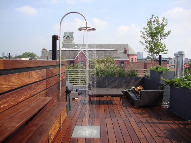 roof top deck shower | Decoración de patio, Ducha de jardín .