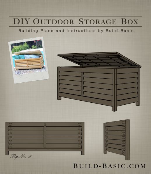 Build a DIY Outdoor Storage Box | Outdoor storage, Outdoor storage .