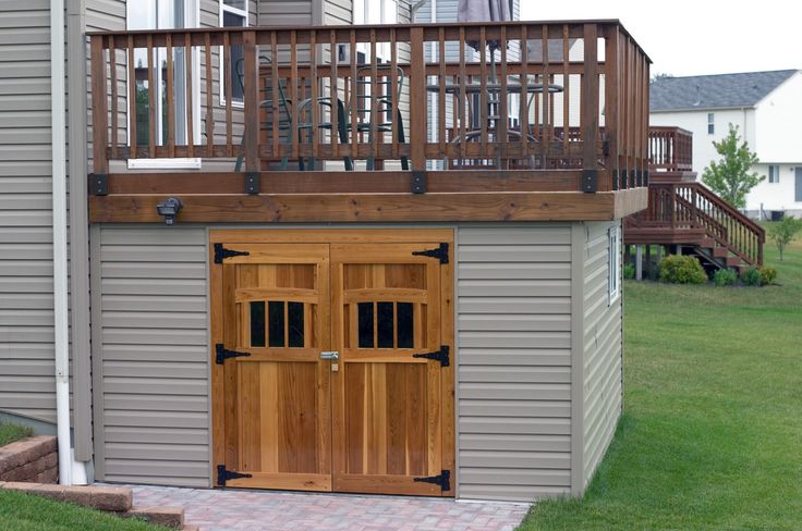 Panofish » Building a Shed under a Deck | Building a shed .