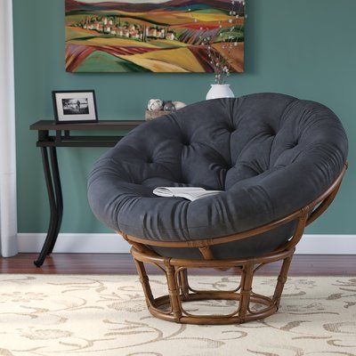 Bay Isle Home Newark Rattan Papasan Chair Fabric: | Comfy chairs .