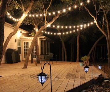 Outdoor Living Space Inspirations | Outdoor patio lights, Diy .