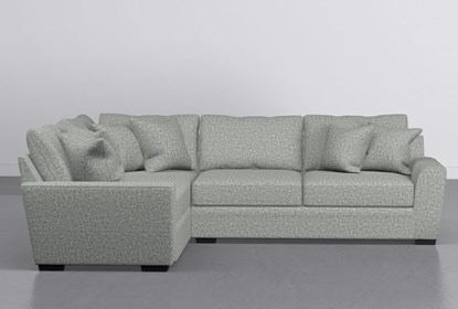 Delano Mint 2 Piece Sectional With Raf Sofa | Living Spac