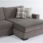 Delano Charcoal 2 Piece 136" Sectional With Right Arm Facing .