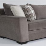 Delano Charcoal 2 Piece 136" Sectional With Right Arm Facing .