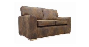 Devon - 2 seater sofa with curved padded inside arm to provide .