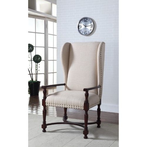 Best Master Furniture Devon Upholstered Accent Chair, Beige | Best .