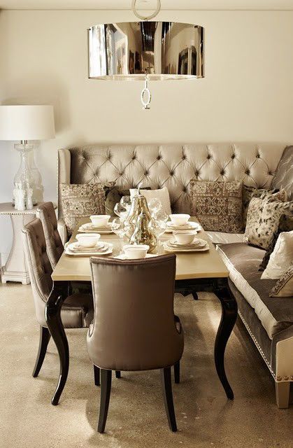 The Breakfast Bench: Get The Look | Dining nook, House interior, Ho