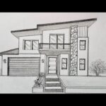 How to draw a house in one point perspective - YouTube | Desenho .