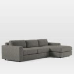 Urban 2 Piece Chaise Sectional | Sofa With Chaise - Pintere