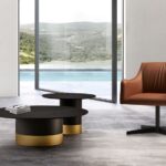 CILINDRO LOW | Wooden coffee table Round wooden coffee table By .