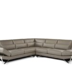 NICOLETTI - EVAN LEATHER SECTIONAL W/PUSH-BACK FUNCTION - STARTS .