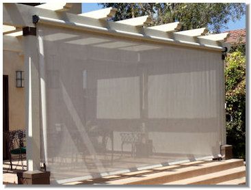 Outdoor Curtains, Drapes And Shades | Outdoor blinds, Patio shade .
