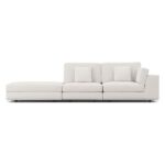 Perry Sectional Open Sofa, Chalk Fabric - Transitional - Sectional .