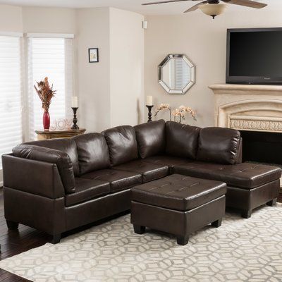 Red Barrel Studio Hardin Sectional | Couches living room, Brown .