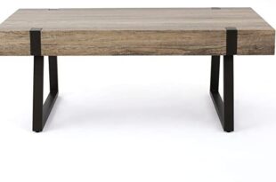 Christopher Knight Home Abitha Faux Wood Coffee Table, Canyon Grey .