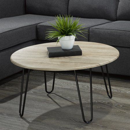 Faux wood/Metal Coffee Table - Walmart.com | Coffee table, Metal .