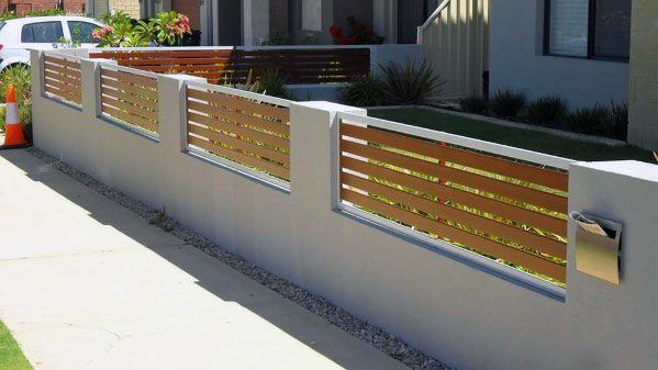 Top 60 Best Modern Fence Ideas - Contemporary Outdoor Designs .